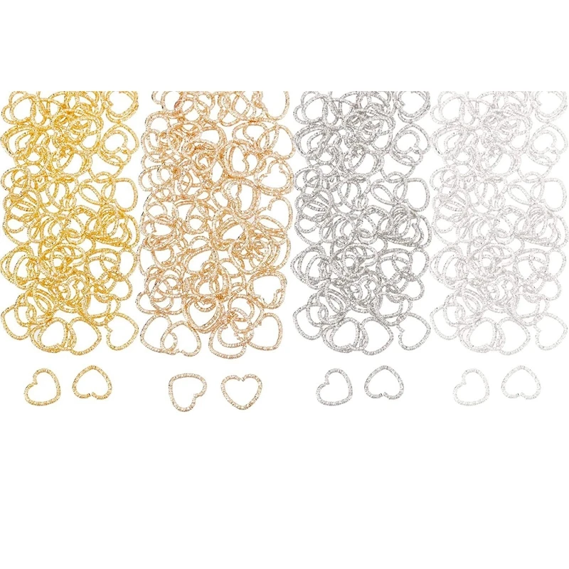 320 шт./компл. Ювелирное кольцо-петля, кольца с замком в форме сердца, открытое пусковое кольцо