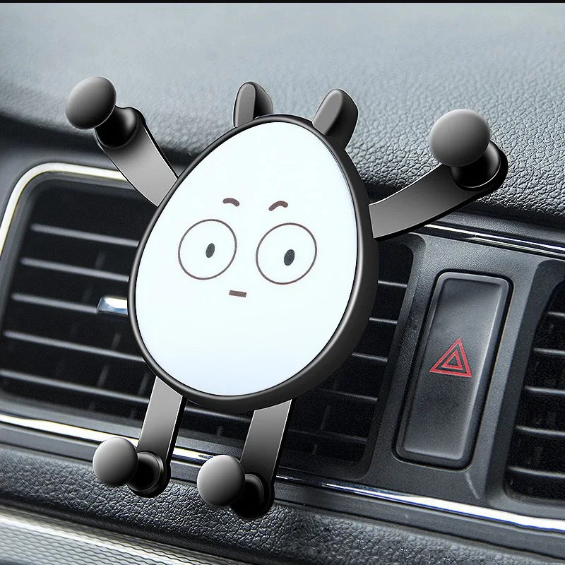 

Gravity Car Phone Holder Air Vent Mount Cell Smartphone Holder for Phone In Car Smile Face Bear Mobile Phone Holder Stand GPS