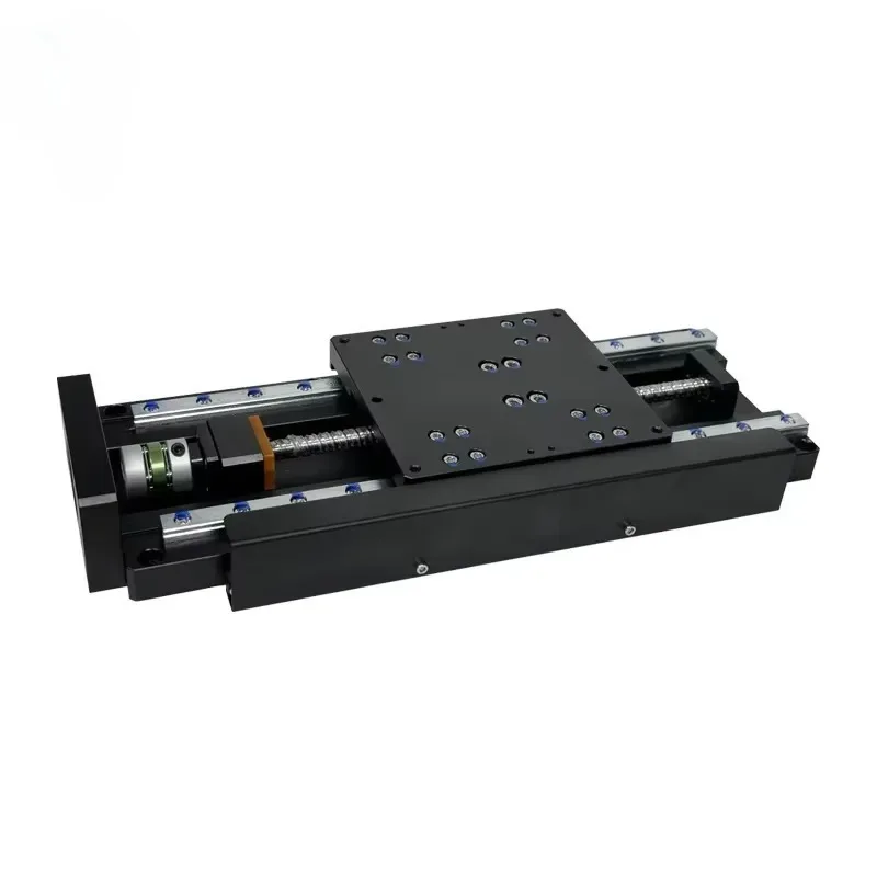 Фото Моторизованный линейный модуль скользящего стола C&K JMLX-100R(DAIN-ST150) 2026 года, 100*105 мм, с шарико-винтовой передачей, алюминиевый, моторизованный №1