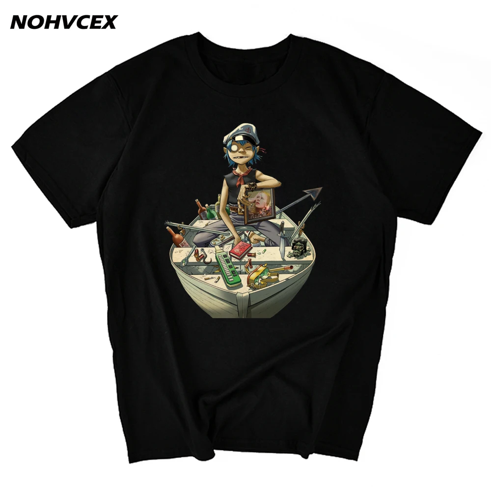 Забавная Мужская футболка Gorillaz с коротким рукавом | одежда