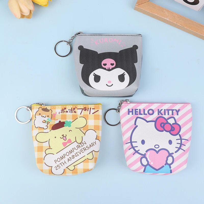 Новинка кошелек Sanrio Kawaii Hello Kitty моя мелодия Кошелек для монет аниме Cinnamoroll помпон