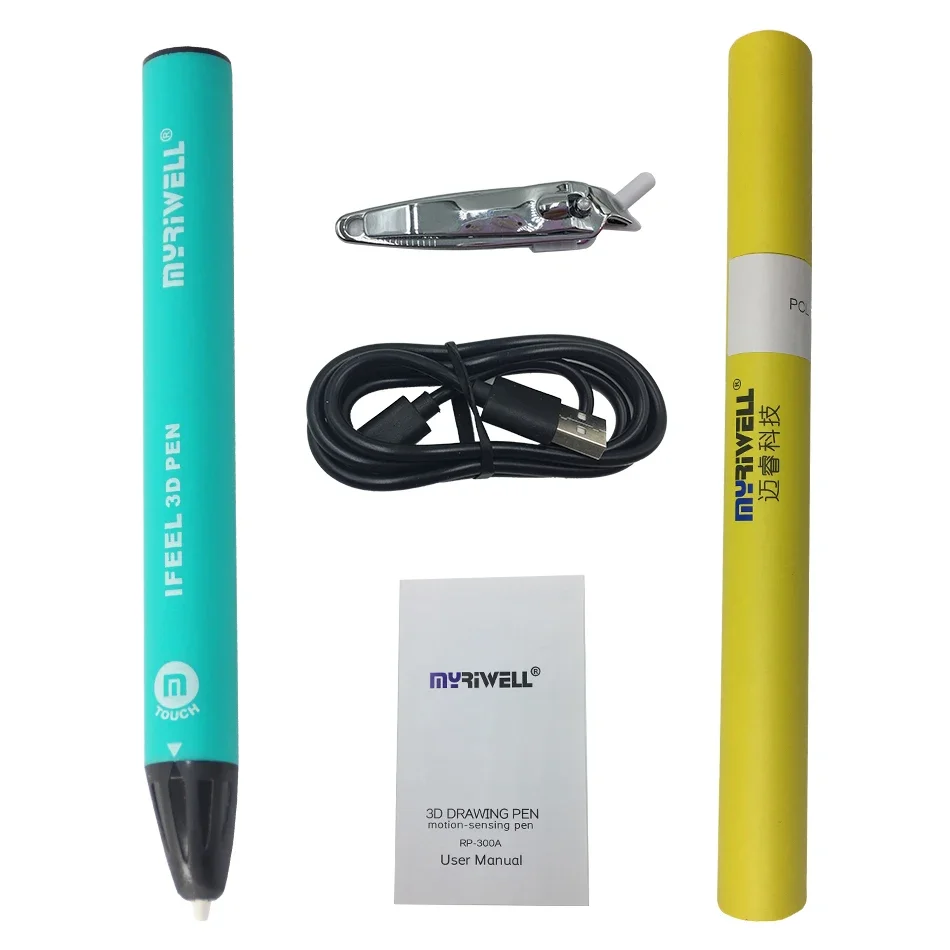 Myriwell 3D Ручка ручки сенсорная ручка USB зарядка модель Смарт печать поддержка