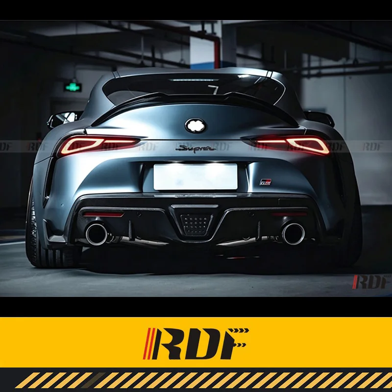 Фото Подходит для Toyota New Supra GR A90. Заднее антикрыло, модифицированный спойлер YISO из углеродного волокна для крышки багажника, аксессуар в стиле 