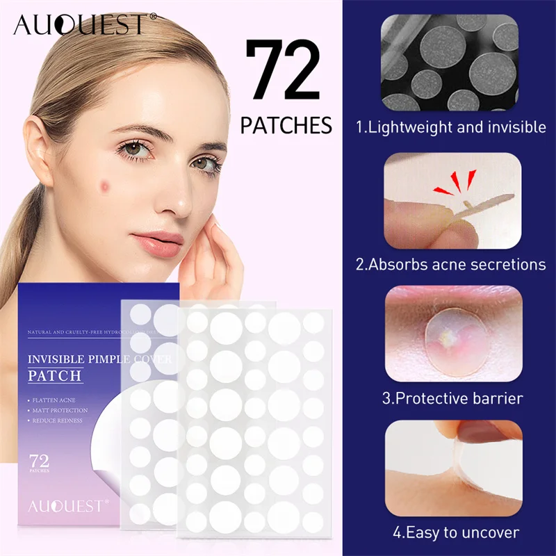 

72 Pcs Invisible Purifying Acne Patch Anti-Acne Concealer Patch Tea Tree Salicylic Acid Acne Patch Concealer Facial Skin Care