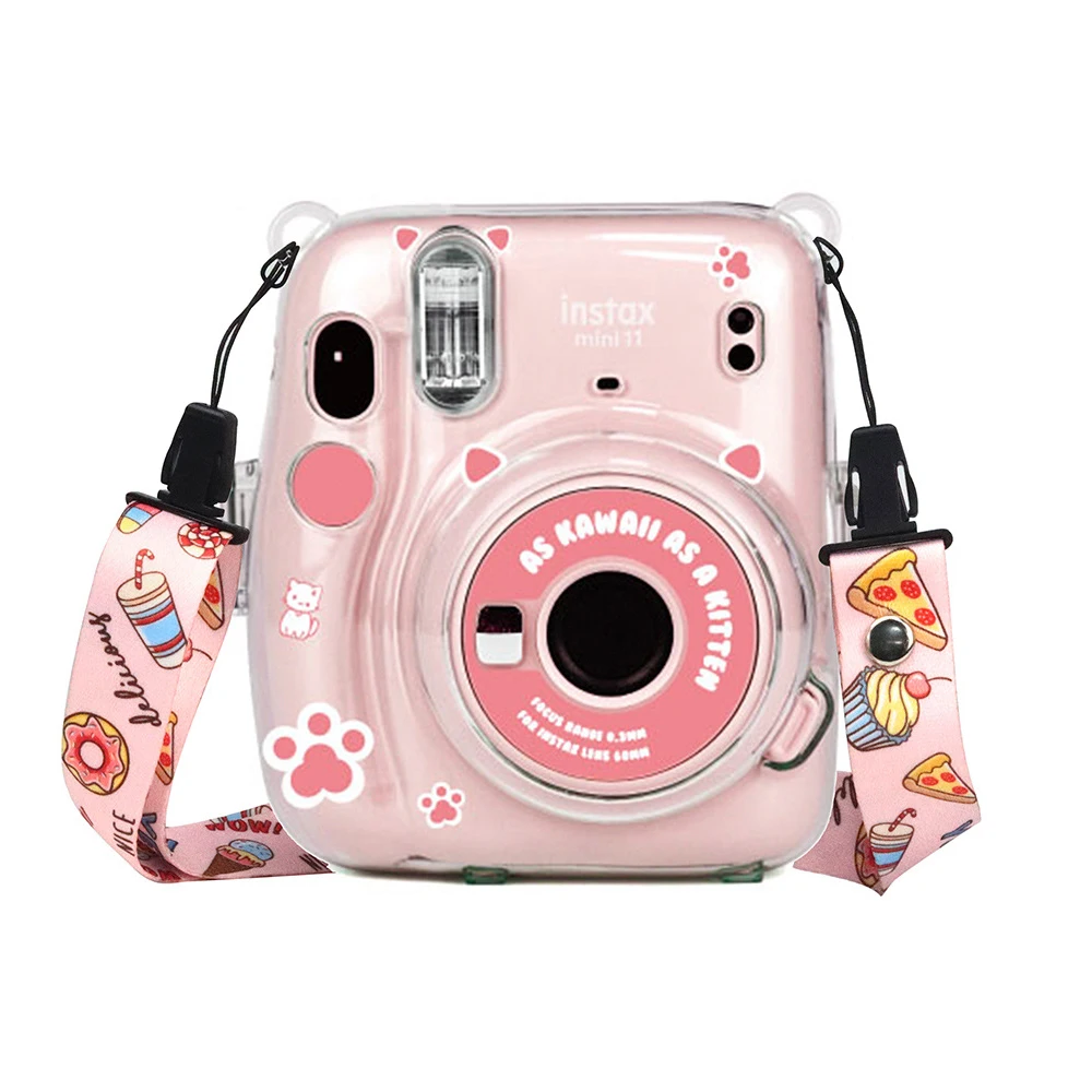 for Fujifilm Instax Mini 11 Camera Accessory Artist Oil Paint PU Leather Instant Camera Shoulder Bag Protector Cover Case images - 6