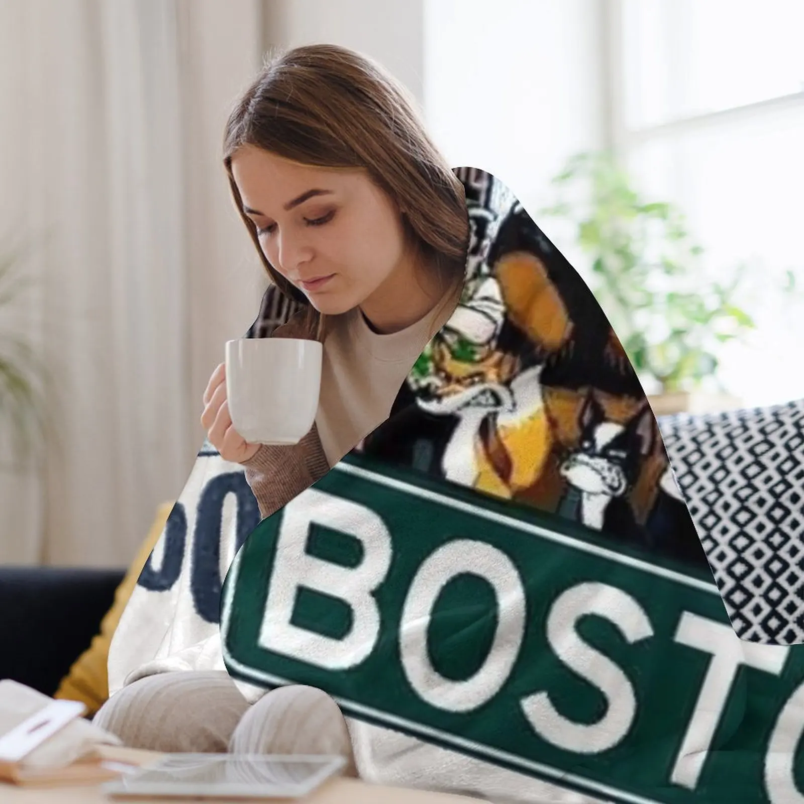 Фото Дона? Теплое легкое одеяло-плед Boston для путешествий и кемпинга №3