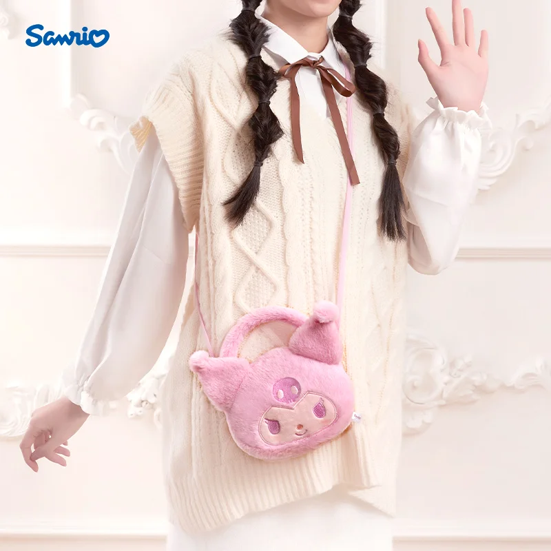 

Sanrio Cute Handbag Sanrio Rainbow Macaron Collection Kuromi Jade Gui Dog Melody Dual Purpose Crossbody Bag Handbag Gift