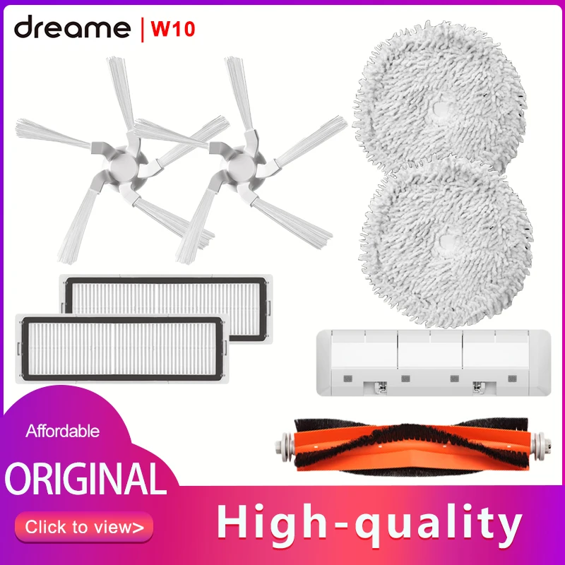 

Mop For Dreame W10 / W10 pro Vacuum Cleaner Accessories Main Brush / Cover Side Brush HEPA Filter Mop Replacement Spare Parts