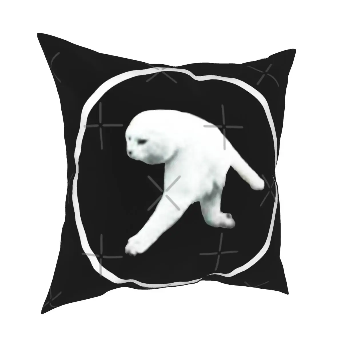 

Aphex Twin - Two Legged Cat White Logo Pillow Case Cover Dakimakur Pillowcase Cushion Cover 45X45