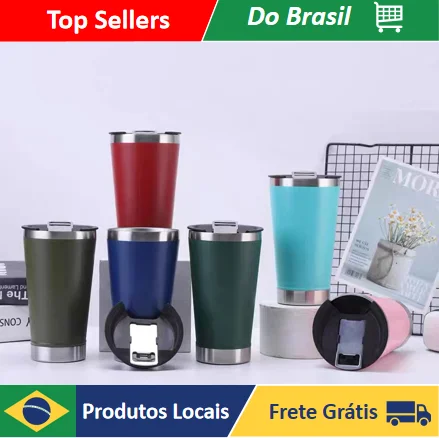 

473ml Stainless Steel Hot Coffee Beer Opener Hot Coffee Iced Premium Colors Fast Shipping Brazil Cups and Mugs Mugs Coffee Cups
