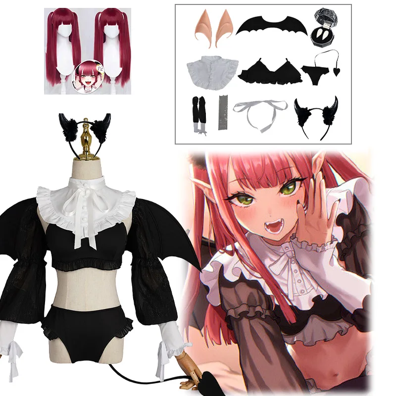 

Anime Rizu Kyun Kitagawa Marin Cosplay My Dress Up Darling Cosplay Bikini Cosplay Costume Kuroe Shizuku Wig set