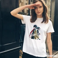 t shirt women white summer harajuku style tshirt ghost killing blade high quality aesthetic leisure outdoor t shirt trendy tops