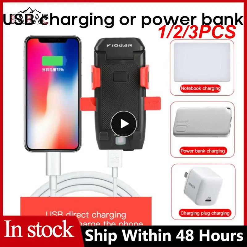

1/2/3PCS Convenient Usb 4-in-1 Multi-functional Accessory Rechargeable Durable Horn Light Bike Horn With Light
