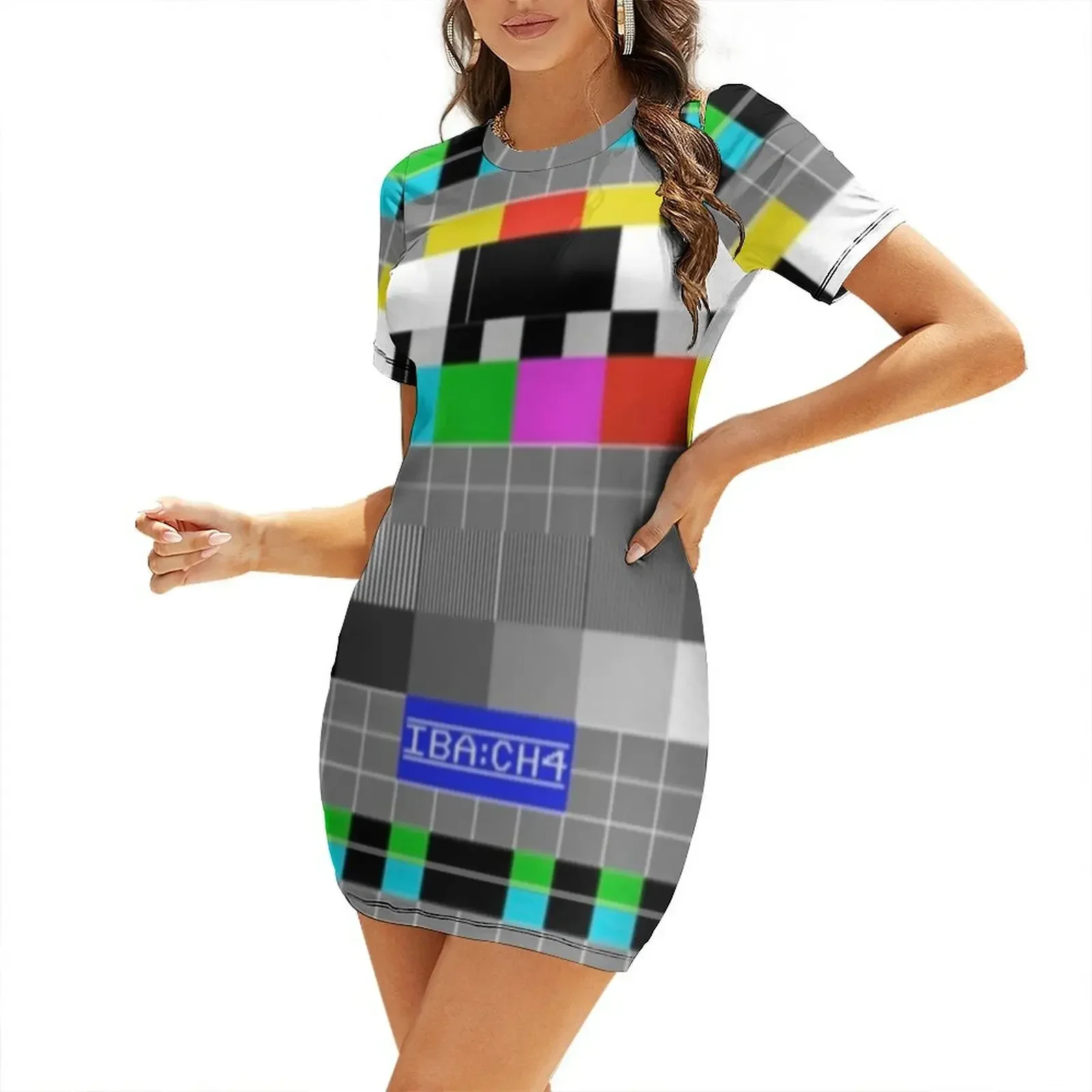 Фото IBA Test Card Платье с коротким рукавом, сексуальное платье, платье для беременных женщин, женское вечернее платье №1