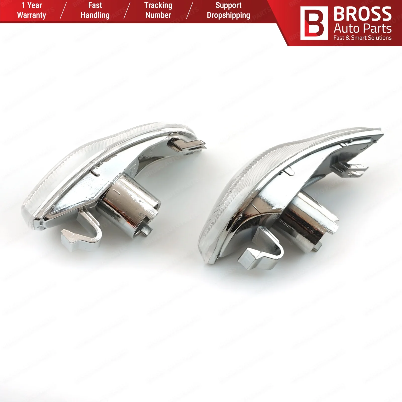 Индикатор бокового зеркала Bross BSP626 правая и левая линза 261653175R 261600977R для Renault Symbol MK3