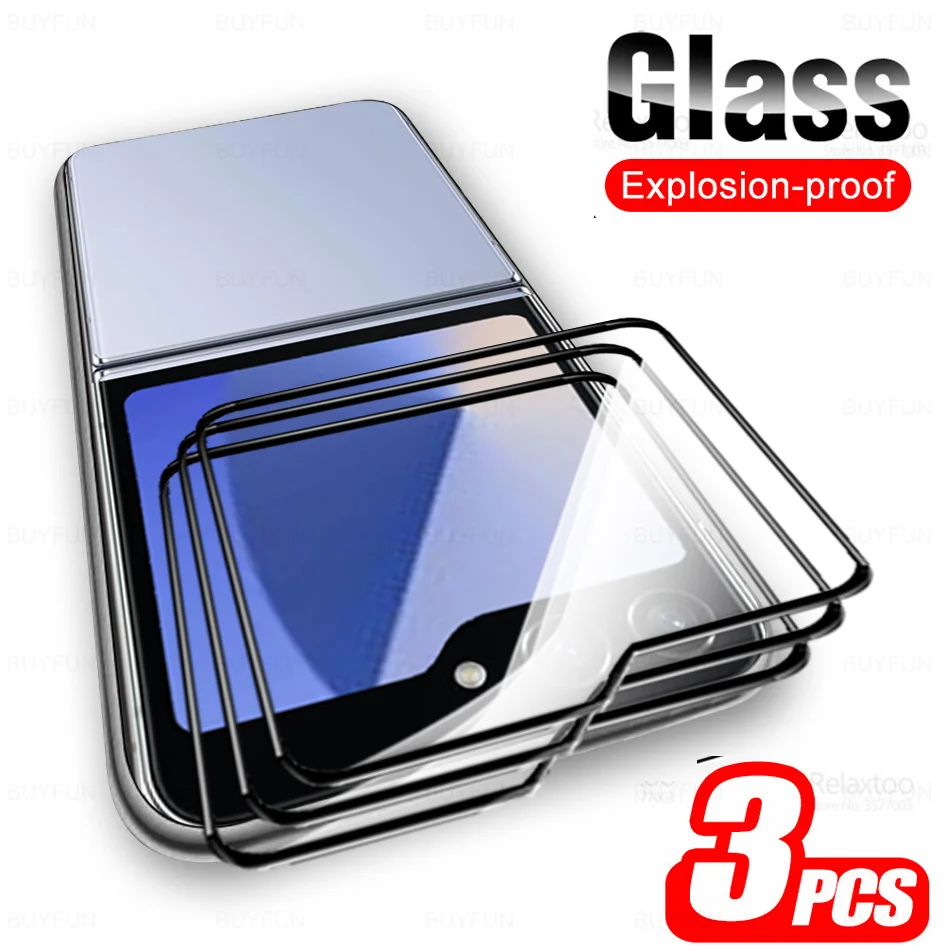 3 шт. Защитное стекло для Samsung Galaxy Z Flip 6 закаленное на SamsungZFold6 ZFlip6 ZFlip защитные