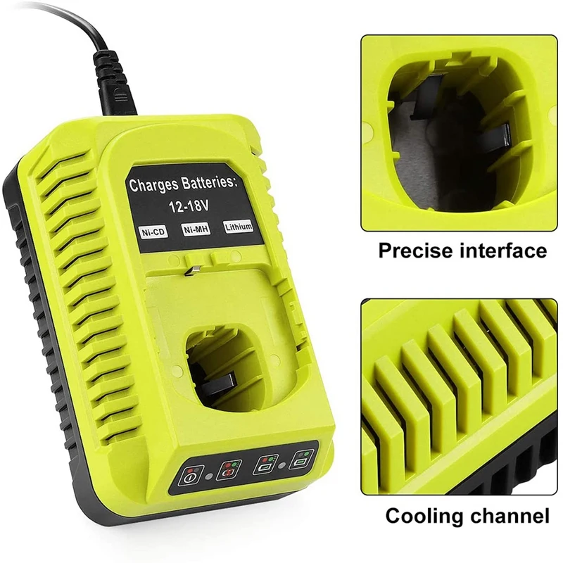 2X P117 зарядное устройство для Ryobi 12В-18В NI-CD Ni-MH li-ion батарея P102 P103 P104 P105 P107 US вилка