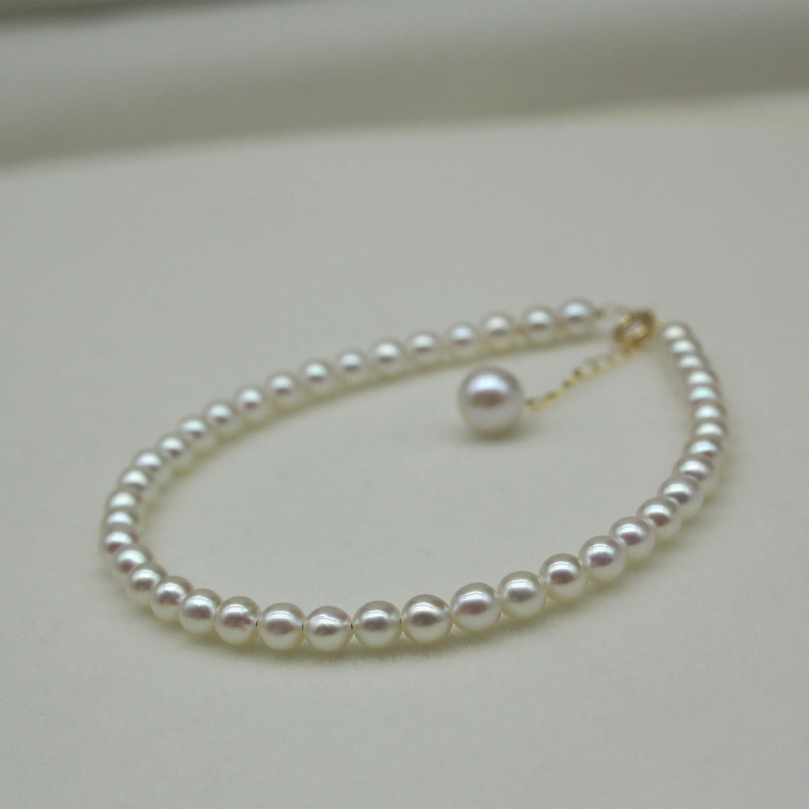 Мини 3-4 мм японский браслет из натурального жемчуга Akoya натуральные женские