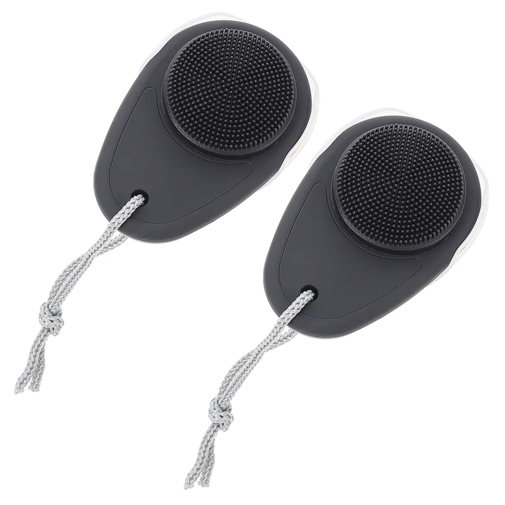 

Brush Face Facial Cleansing Manual Cleanser Silicone Scrubber Scrub Home Tool Double Device Handheld Wash Exfoliating Pore
