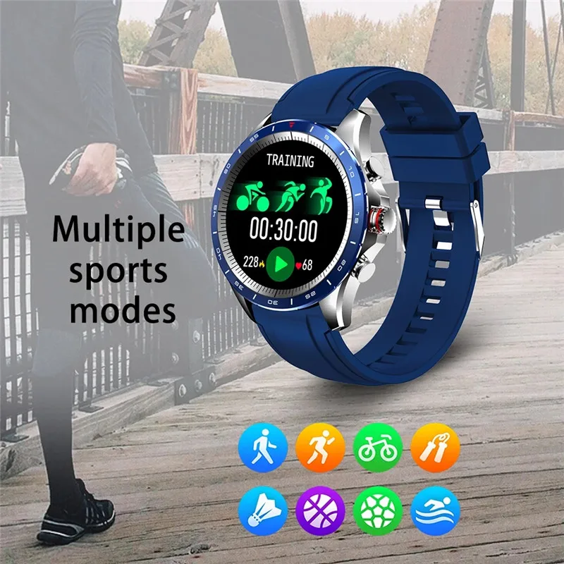 Смарт-часы мужские с сенсорным экраном 1 32 дюйма Android Bluetooth |