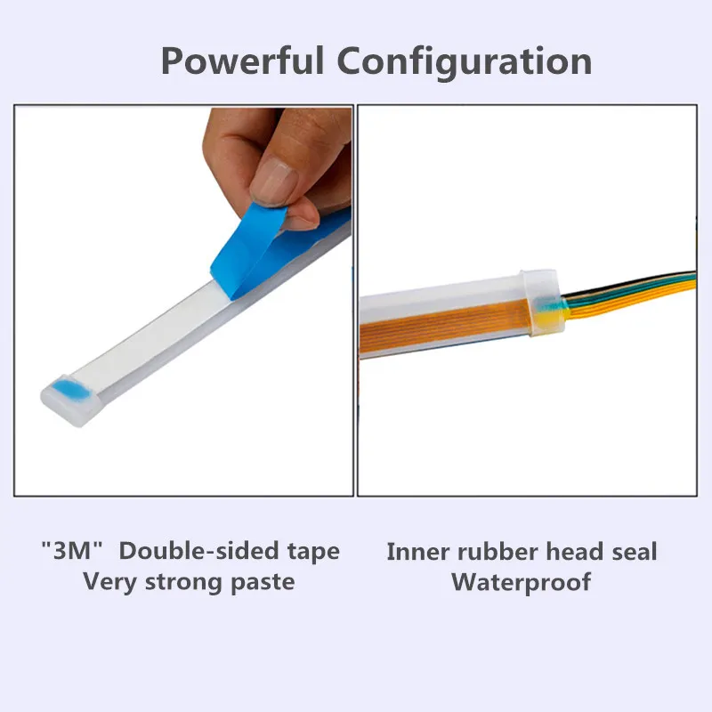 2 шт. Автомобильные светодиодные ленты для дневных ходовых огней 12 В - купить по