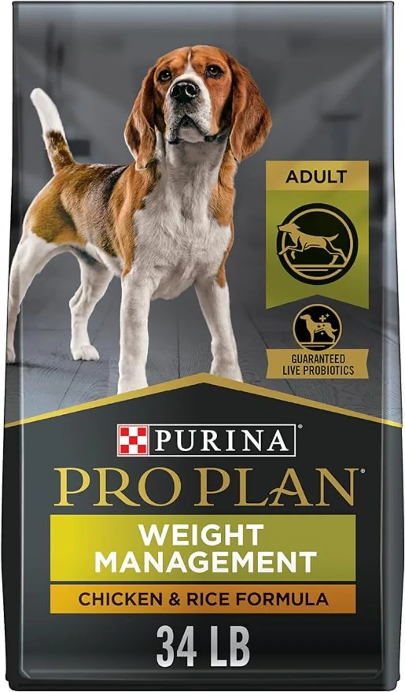 

Weight Management Dog Food With Probiotics for Dogs, Chicken & Rice Formula - 34 lb. Bag