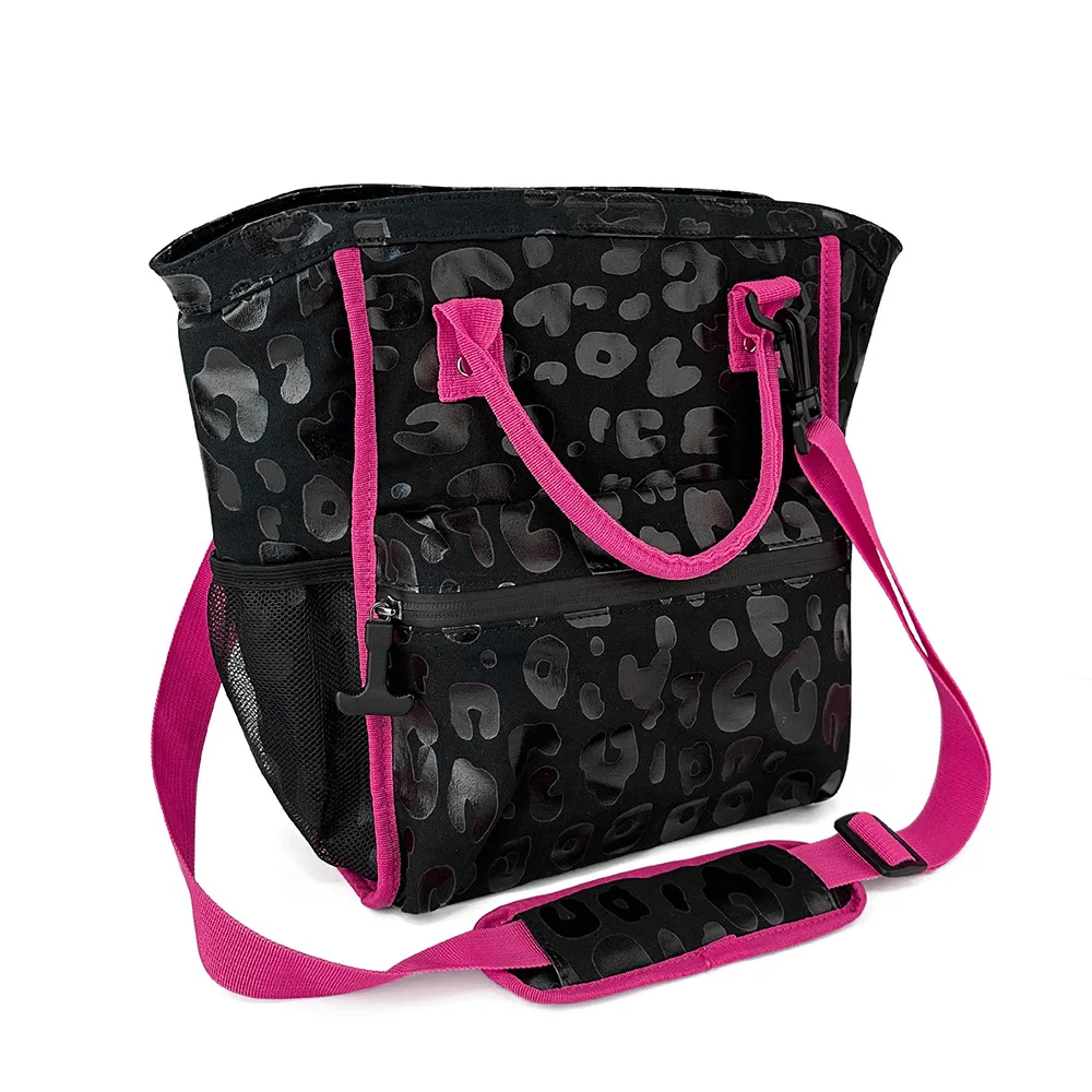 Bagthermal Insulated Bag Black Leopard Cow Cooler Backpack Lunch Food Box For Camp Travel Cooler