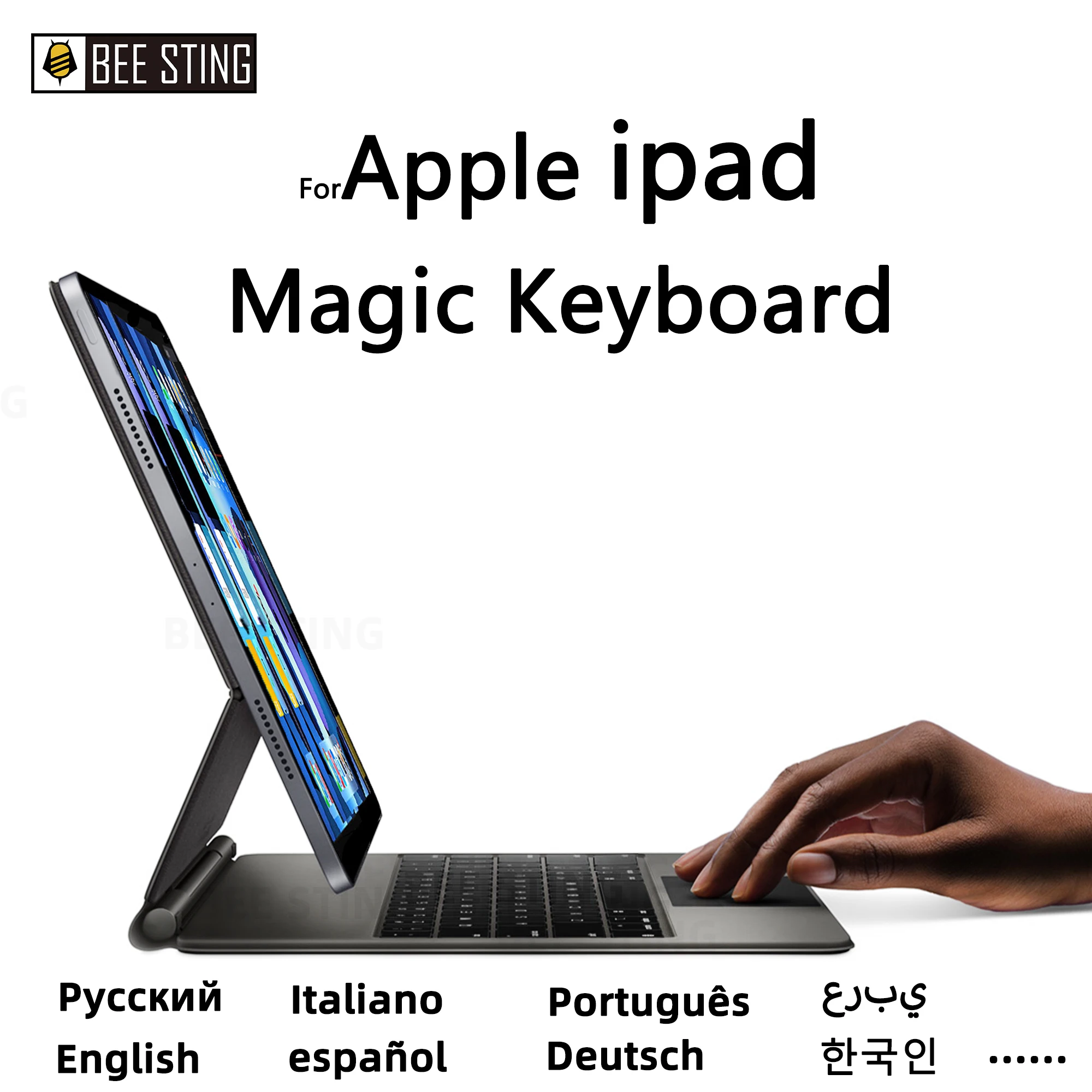 Волшебная клавиатура для Apple iPad Pro 11 12 9 2021 2020 2018 чехол корейский арабский русский