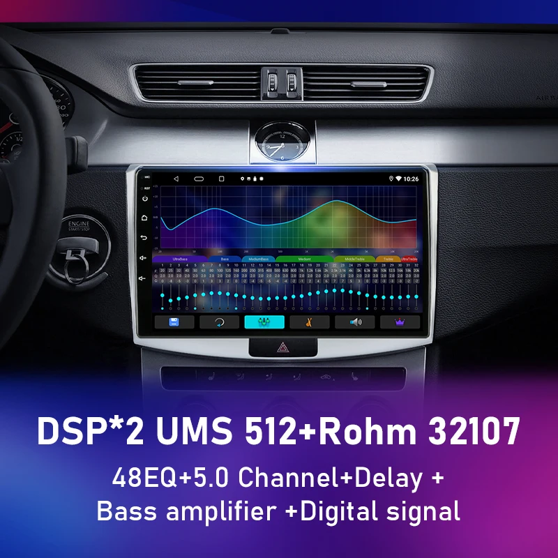 Автомагнитола для VW Passat B7 2011-2015 мультимедийный видеоплеер на Android Volkswagen 2Din стерео