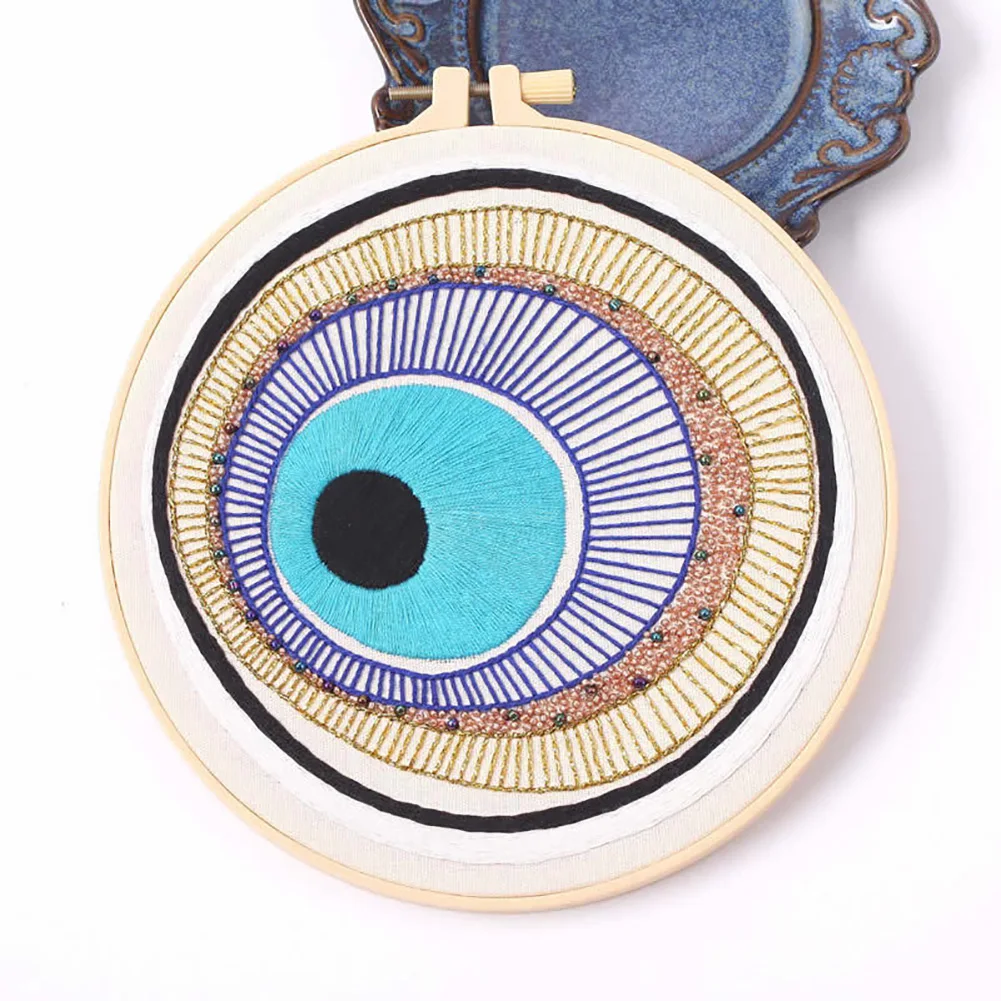 

Набор для вышивки «сделай сам» Maic Eyes с напечатанным рисунком для начинающих Набор для вышивки крестиком обруч ручной работы для шитья искусство рукоделие домашний декор