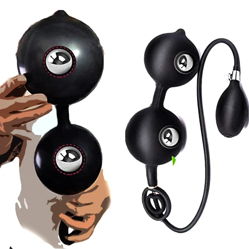 Надувная Анальная пробка съемный фаллоимитатор для унисекс секс-игры массажер