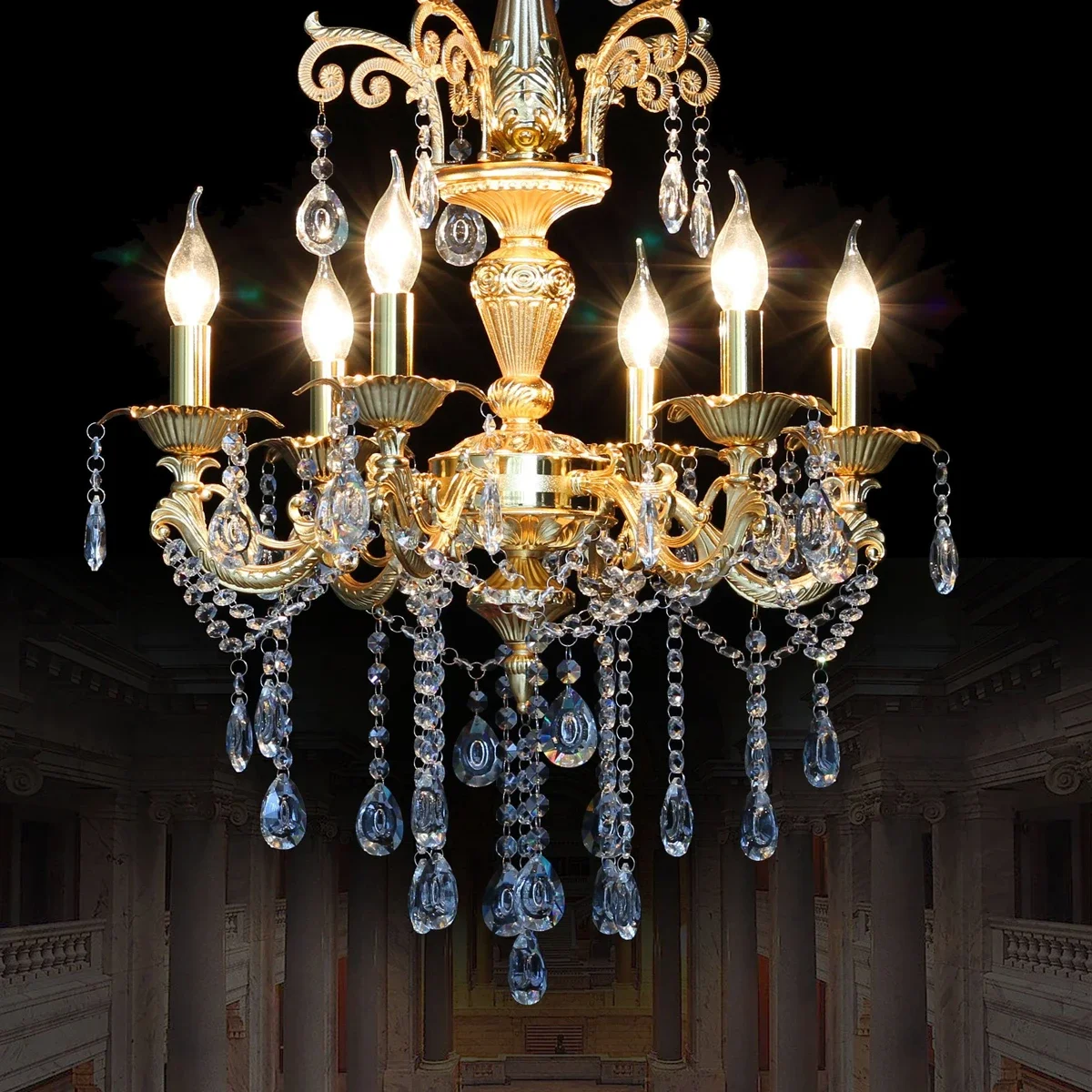 20 шт. светодиодная лампа-свеча C37 3w 5w 6w 7w теплый белый холодный дневной свет B22 E14 E27