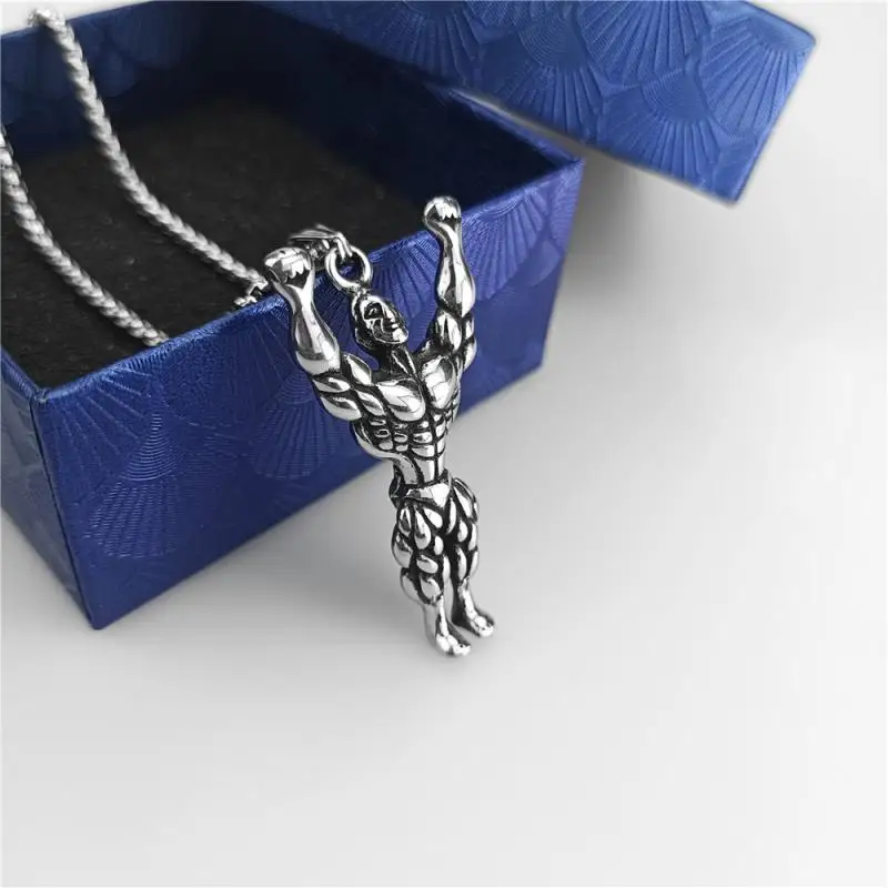 Индивидуальная Спортивная гантеля, Мужская подвеска для фитнеса, мужская бижутерия, мужское ожерелье для фитнеса и отдыха в тренажерном зале и тяжелой атлетики