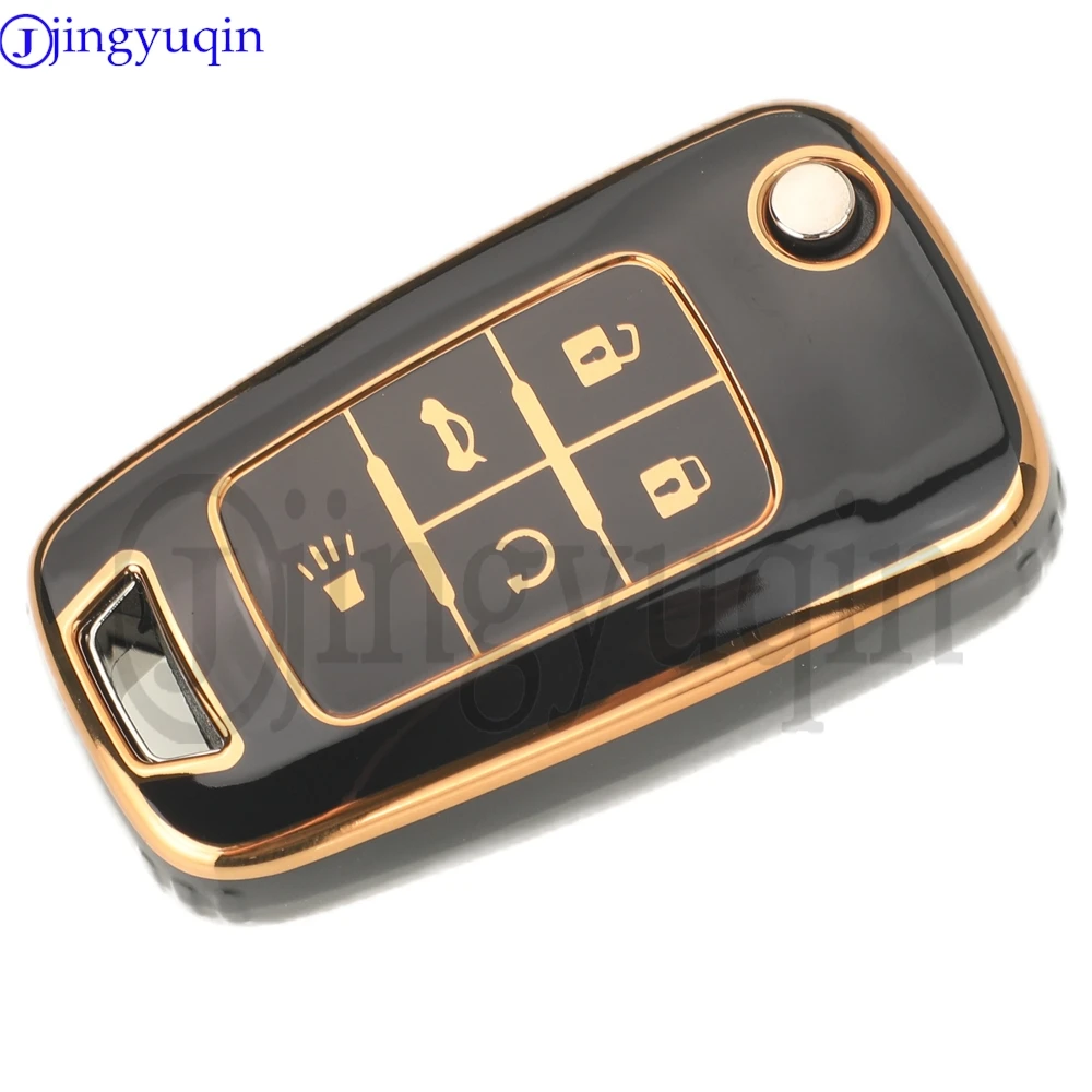 

Jingyuqin 3/4/5 кнопочный Мягкий ТПУ Автомобильный ключ для Opel/Buick/Chevrolet Cruze Epica Lova Camaro Impala Aveo Malibu Sail Orlando