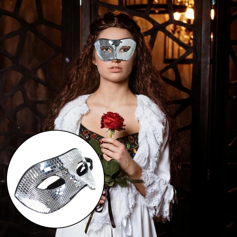 Привлекательная блестящая диско-маска для клубных дней рождения и торжеств