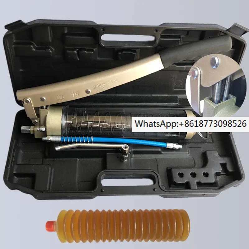 

Transparent zipper type manual Grease gun high-pressure single and double pressure bar digging machine oiler