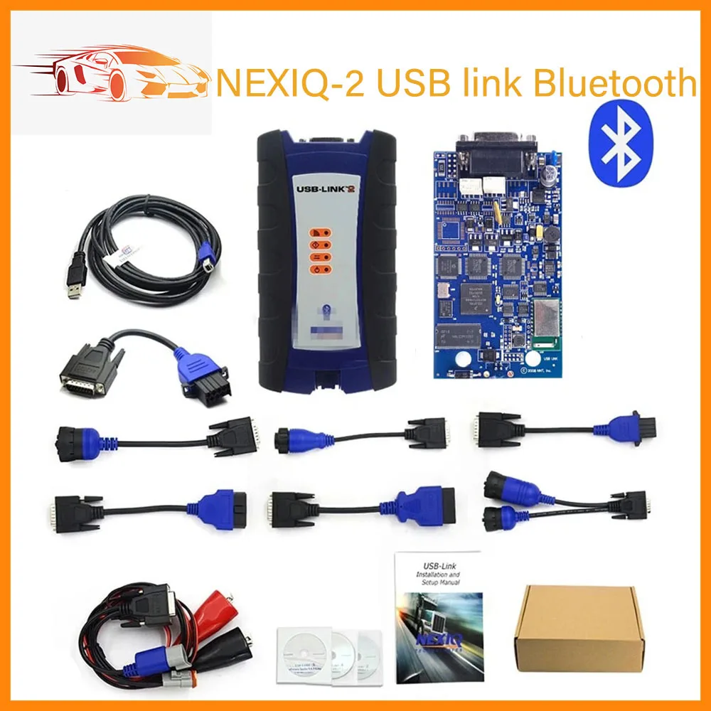 

New NEXIQ-2 USB Link N2 125032 Bluetooth Version For Diesel Heavy Duty Truck Scan Interface USB Link 2 Diagnosis Tool