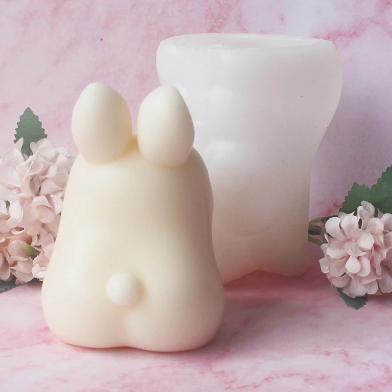 Легко демонтируемая силиконовая форма для свечей с ароматом кролика украшения