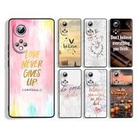 motivational quotes silicone cover for honor 60 50 se 30 3i 20 20s 10 10i 10x 9x 8x 8a 7a pro lite phone case coque