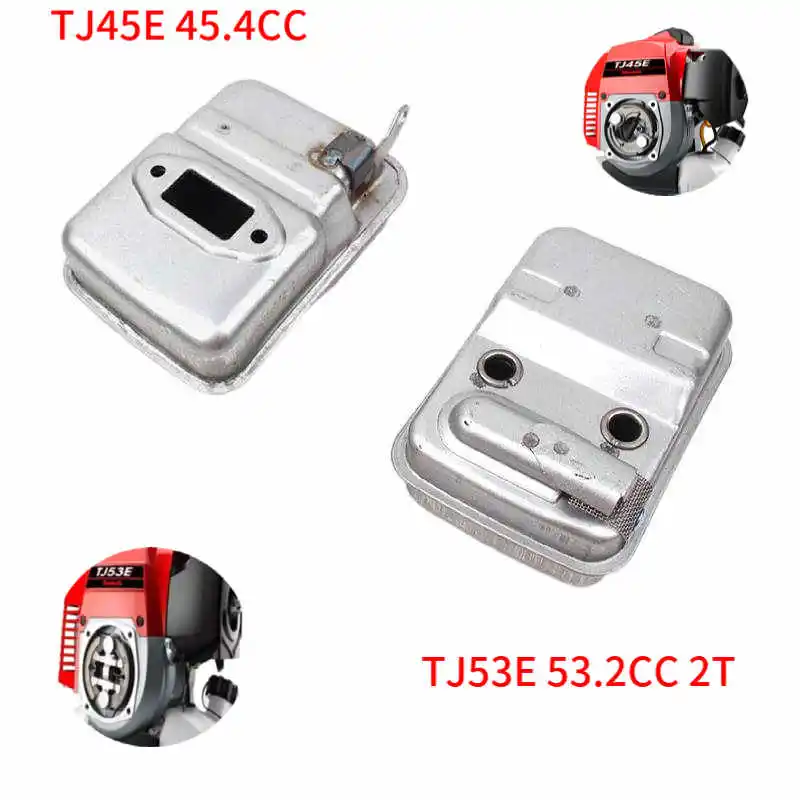 

Глушитель TJ53E 490690744 490692454 для KAWASAKI TJ45E KBL45 KBH45 KBL53 KBH53 HA053 45,4 куб. См 53,2 куб. См глушитель выхлопных газов