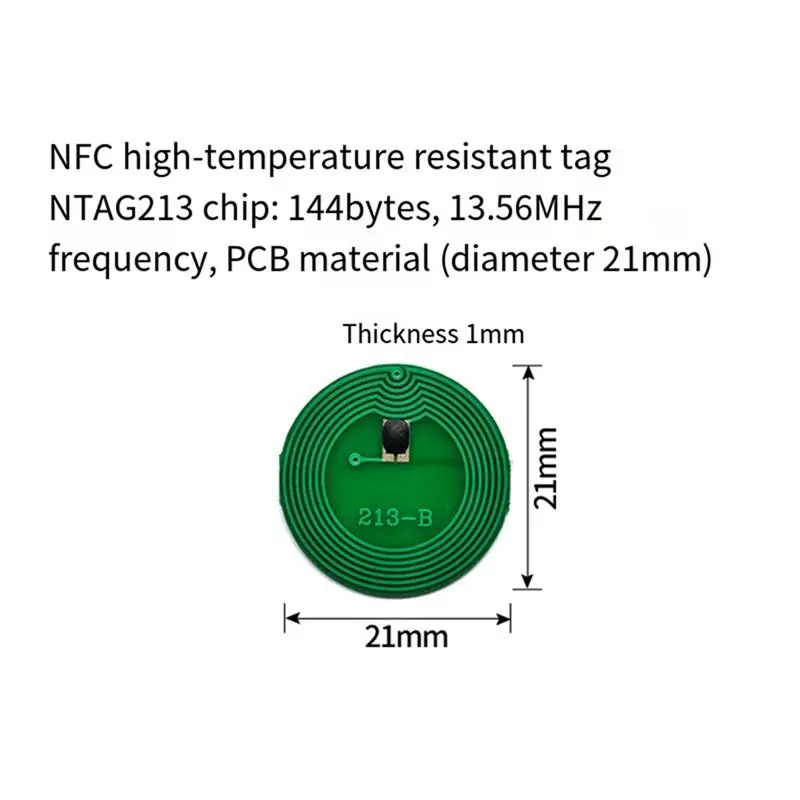 Электронная метка B67C FPC, 13,56 МГц, Micro ISO-14443A, 10 шт., NTAG213, антиметаллические мини-наклейки RFID (art.: 3920dbc4f7fd2) - 3920dbc4f7fd2