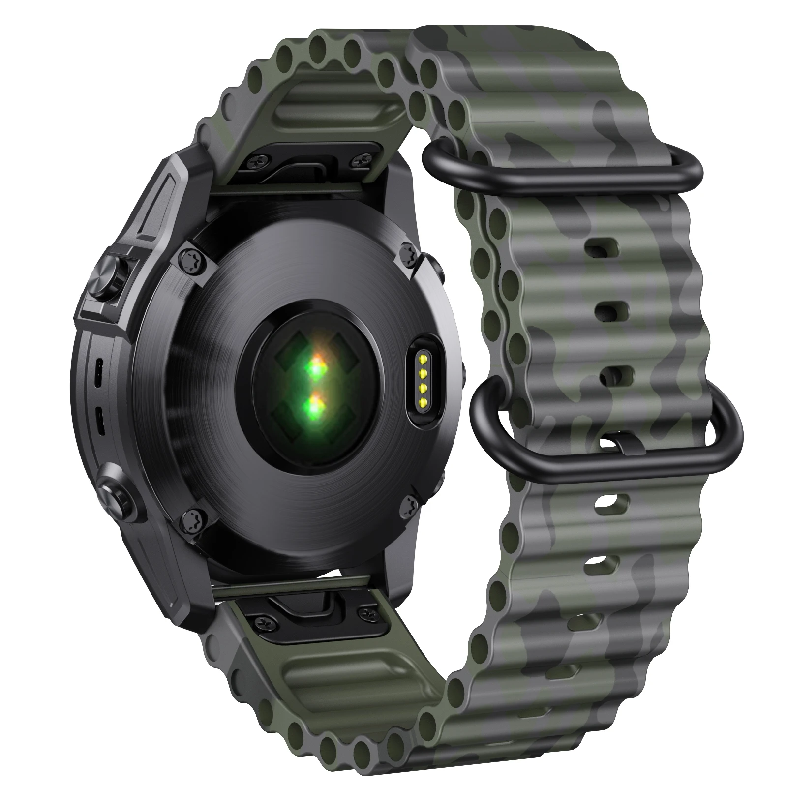 For Garmin Fenix 6 pro Camo silicone strap EPIX gen2/ Fenix 5 plus instinct Garmin 22mmQuick Release Sports watch strap