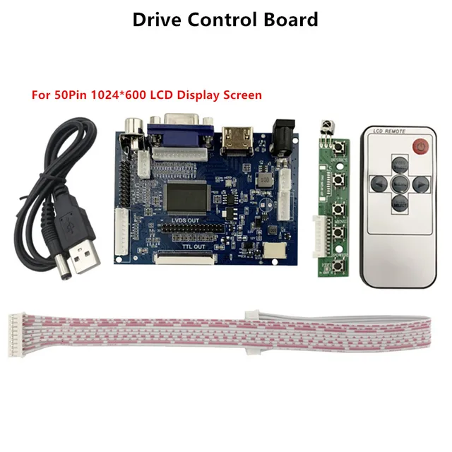 9-Дюймовый 1024*600 ЖК-Экран, Совместимый С HDMI, VGA AV Драйвер.