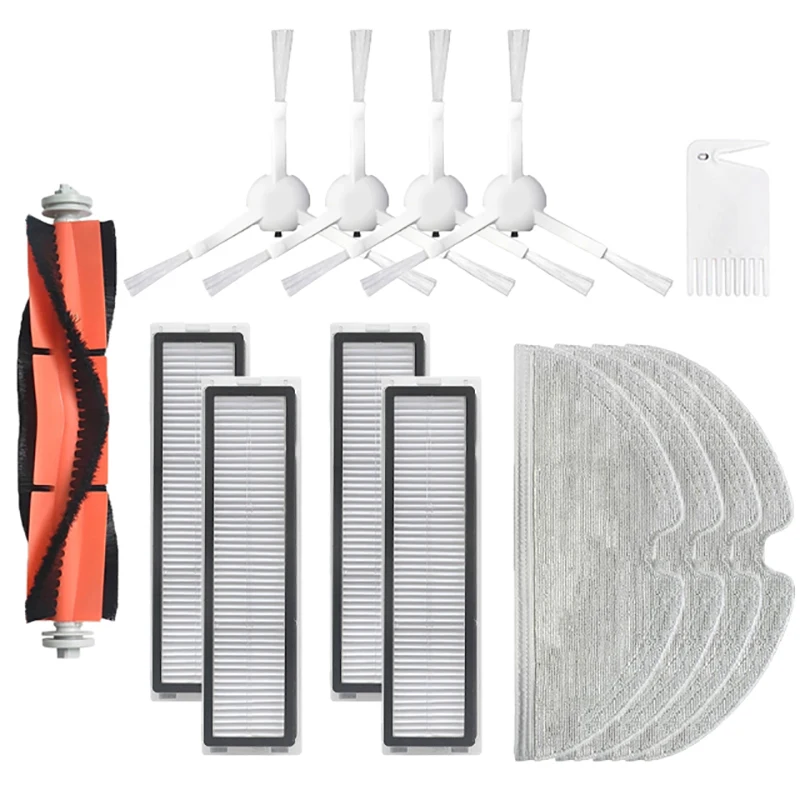 

Аксессуары для робота-пылесоса Dreame D9, основная и боковая щетки, фильтр НЕРА, насадка на швабру, 14 шт.