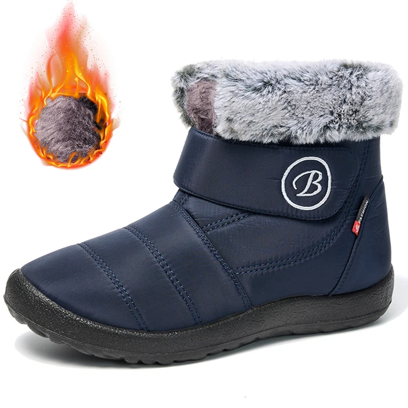 Зимние ботинки женские зимняя водонепроницаемая обувь легкая женская для зимних