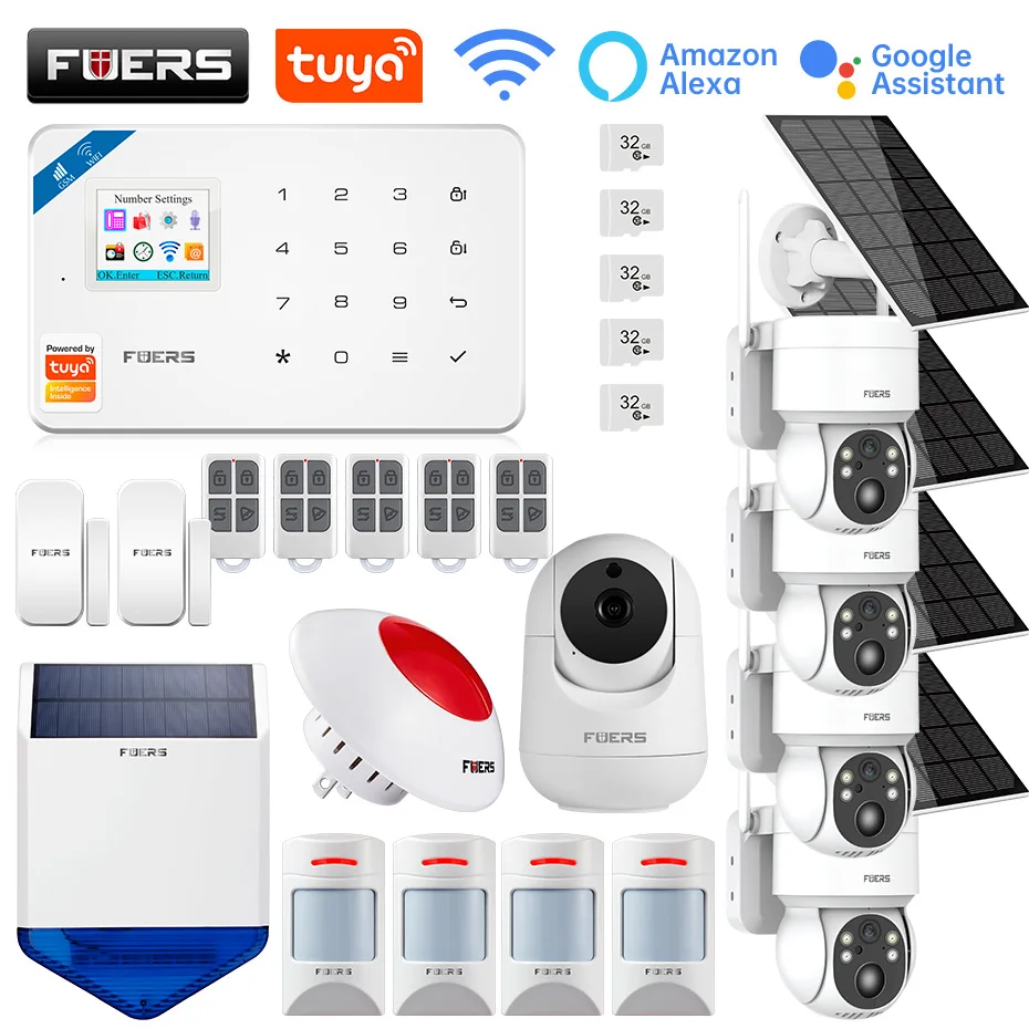 

Система сигнализации FUERS W181 с поддержкой GSM, Wi-Fi, 3 Мп