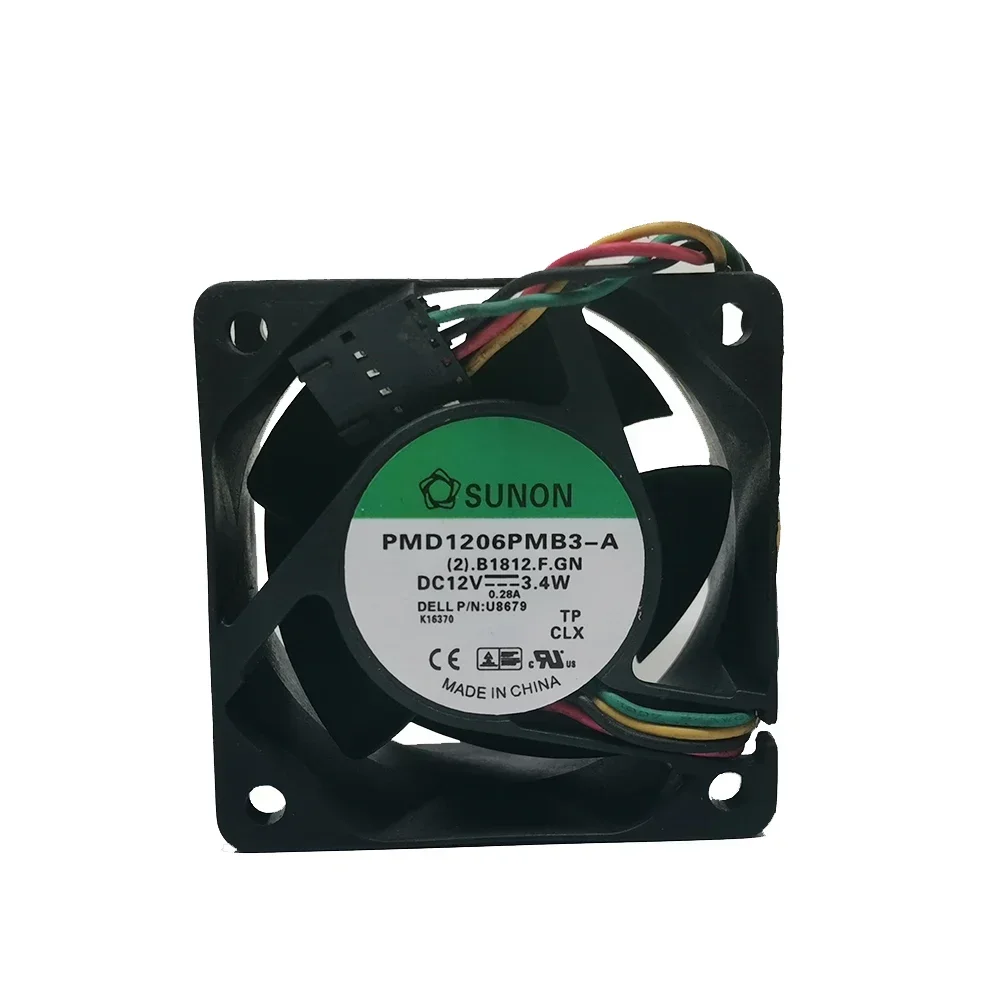 Фото Новый оригинальный вентилятор Sunon 6 см 6038 12В 3.4Вт pmd1206pmb3-a PWM для серверного корпуса 60*60*38 мм №1