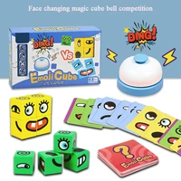 childrens magic cube puzzle competition game chess card interactive face expression crying and smile educational toy gift