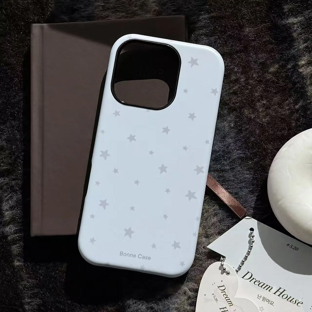 Фото Простой и премиальный чехол для телефона с держателем Star Cloud, подходит для iPhone 16 Pro Max 15 14 13 12 11, чехол для телефона, устойчивый к царапинам и №3