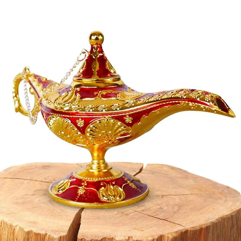 

Aladdin's Lamp Retro Ornament Wishing Lamp Tabletop Decoration With Finely Polished Surfaces For Home Party And Wedding
